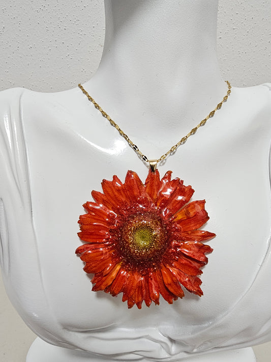 Collar Gerbera Naranja