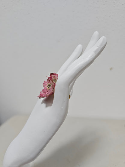 Anillo Flor de Chaenomeles Pink Storm